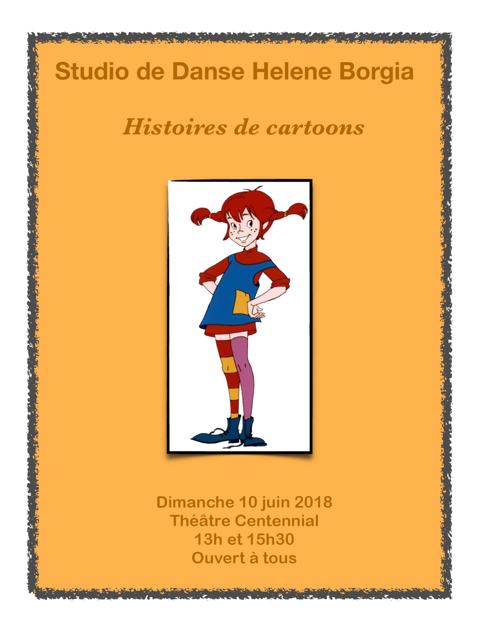 Studio de danse Hélène Borgia « Histoire de cartoons »